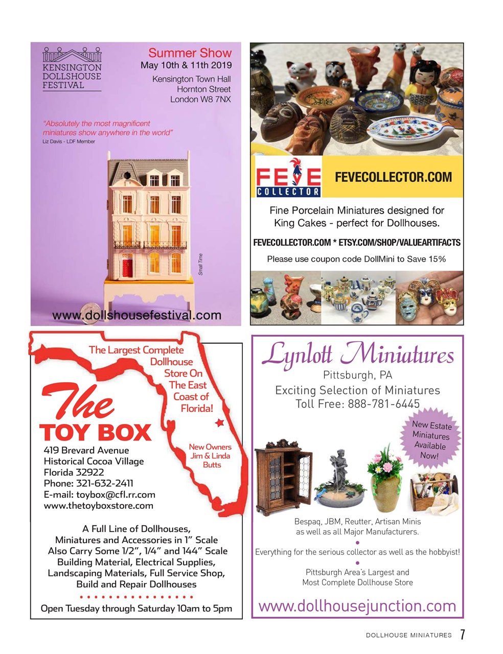 Dollhouse Miniatures Preview Pages