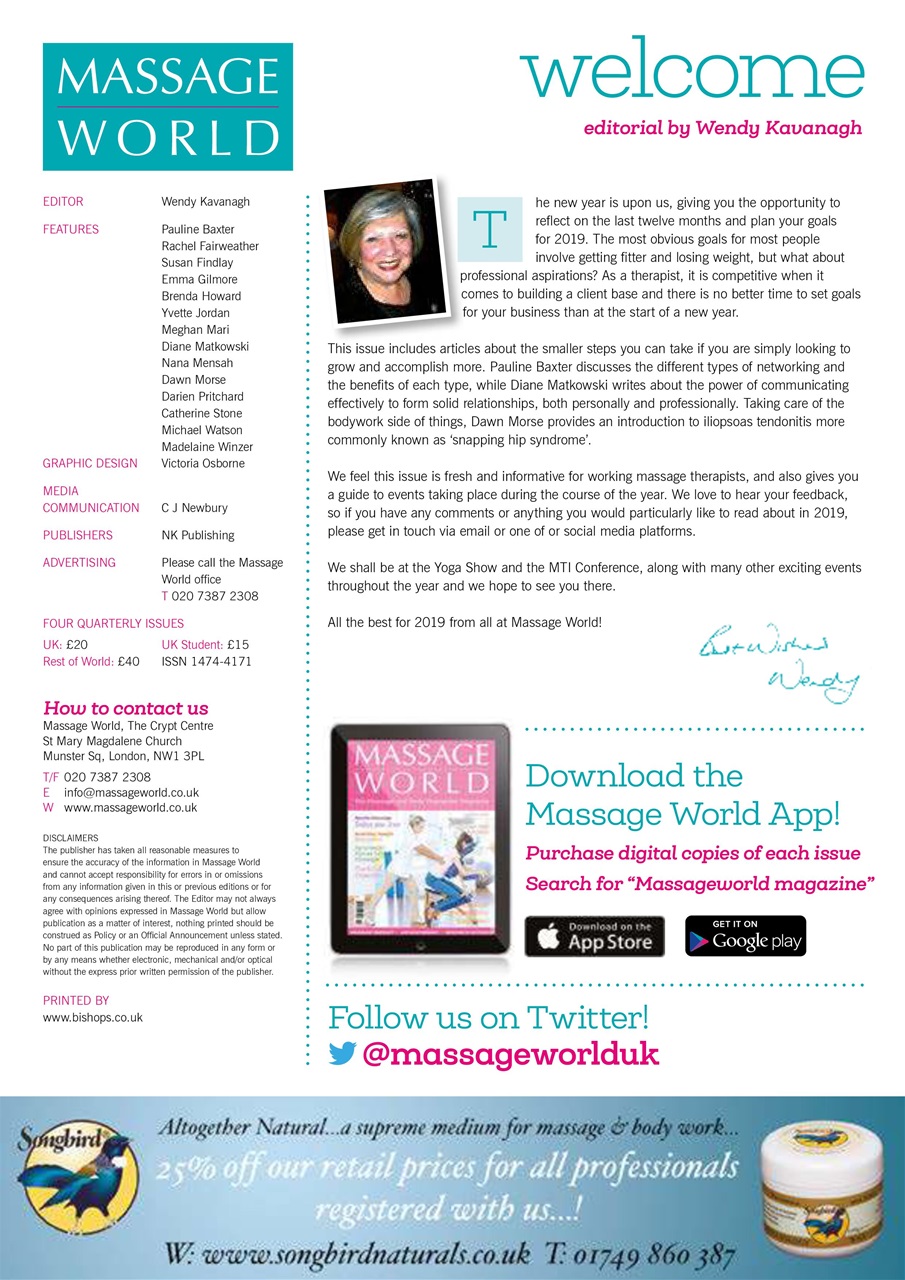 Massage World Preview Pages