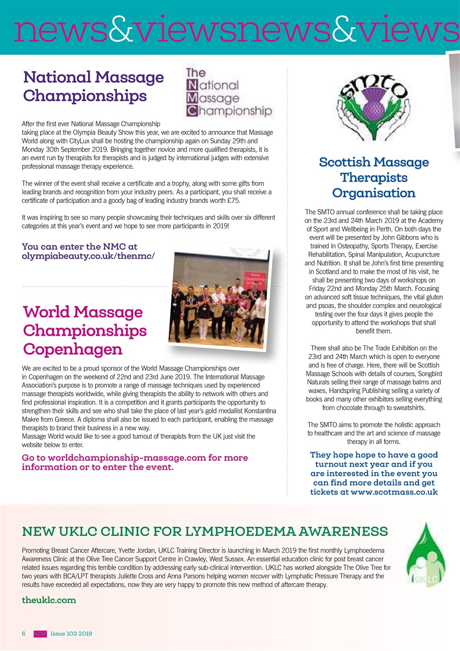 Massage World Preview Pages
