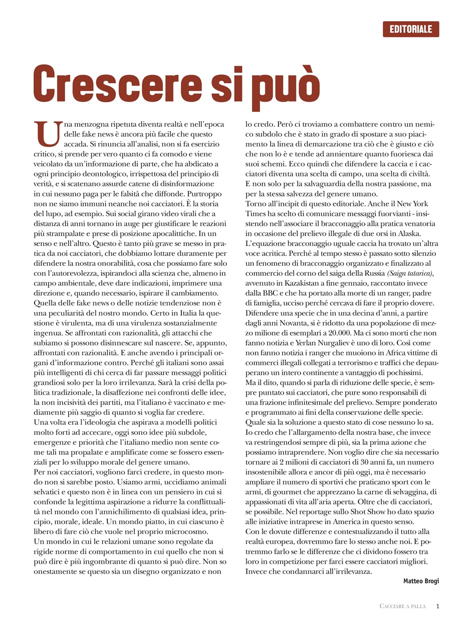 Caccia Magazine Preview Pages