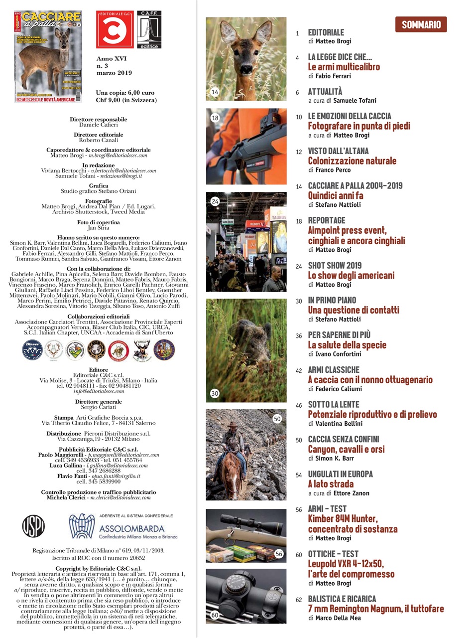 Caccia Magazine Preview Pages