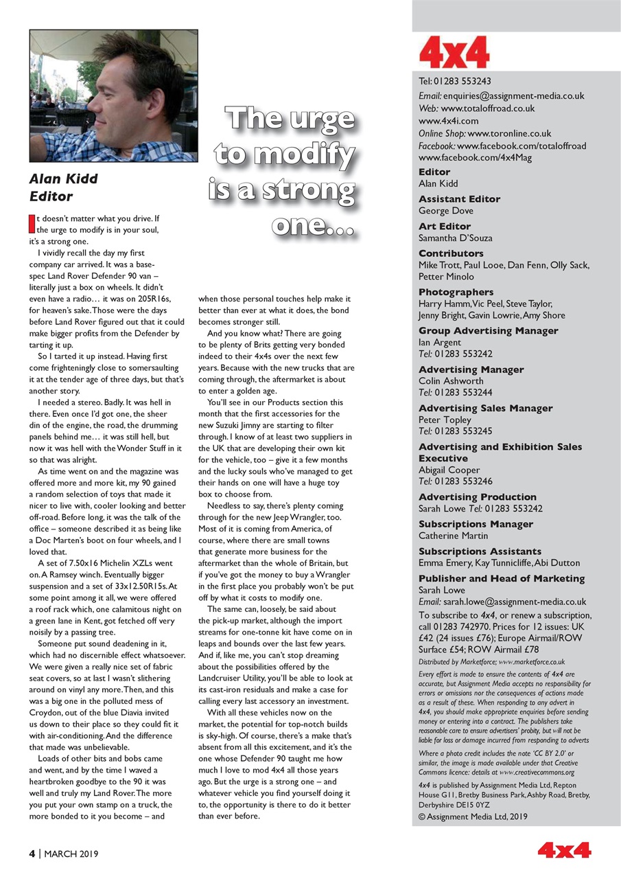 Overlander 4X4 Preview Pages