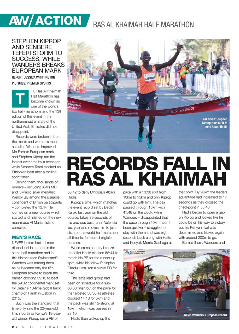 AW – Athletics Weekly Magazine Preview Pages