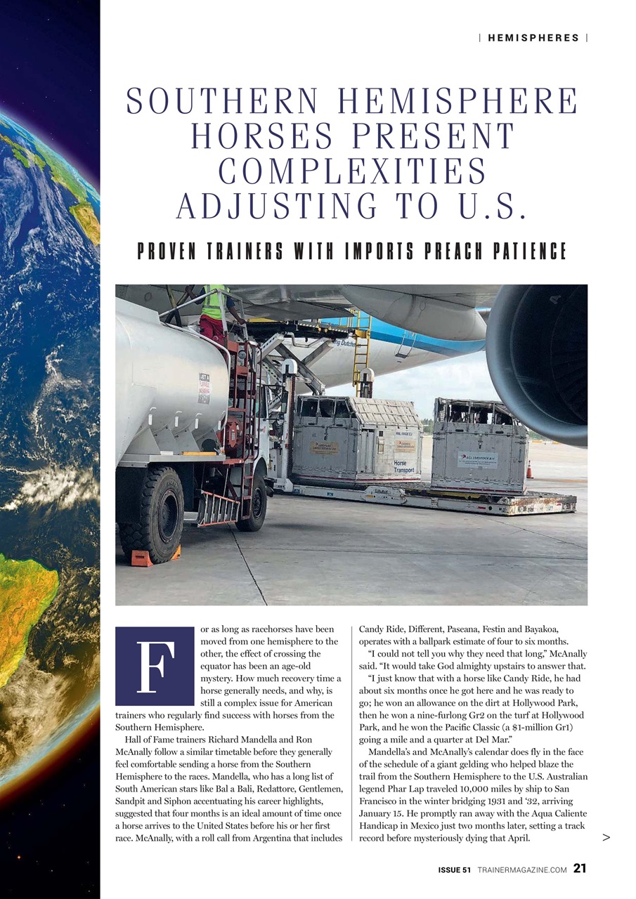 North American Trainer Magazine - horse racing Preview Pages