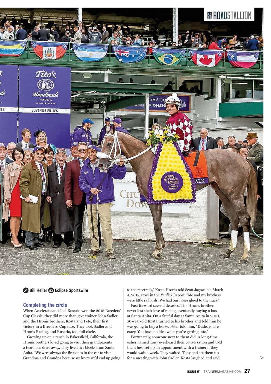 North American Trainer Magazine - horse racing Preview Pages