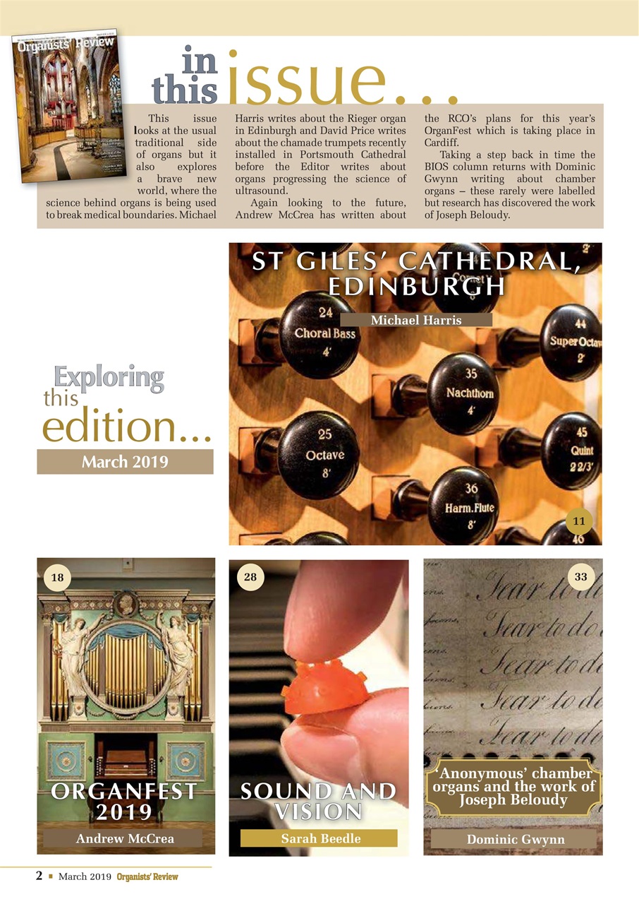 Organists' Review Preview Pages