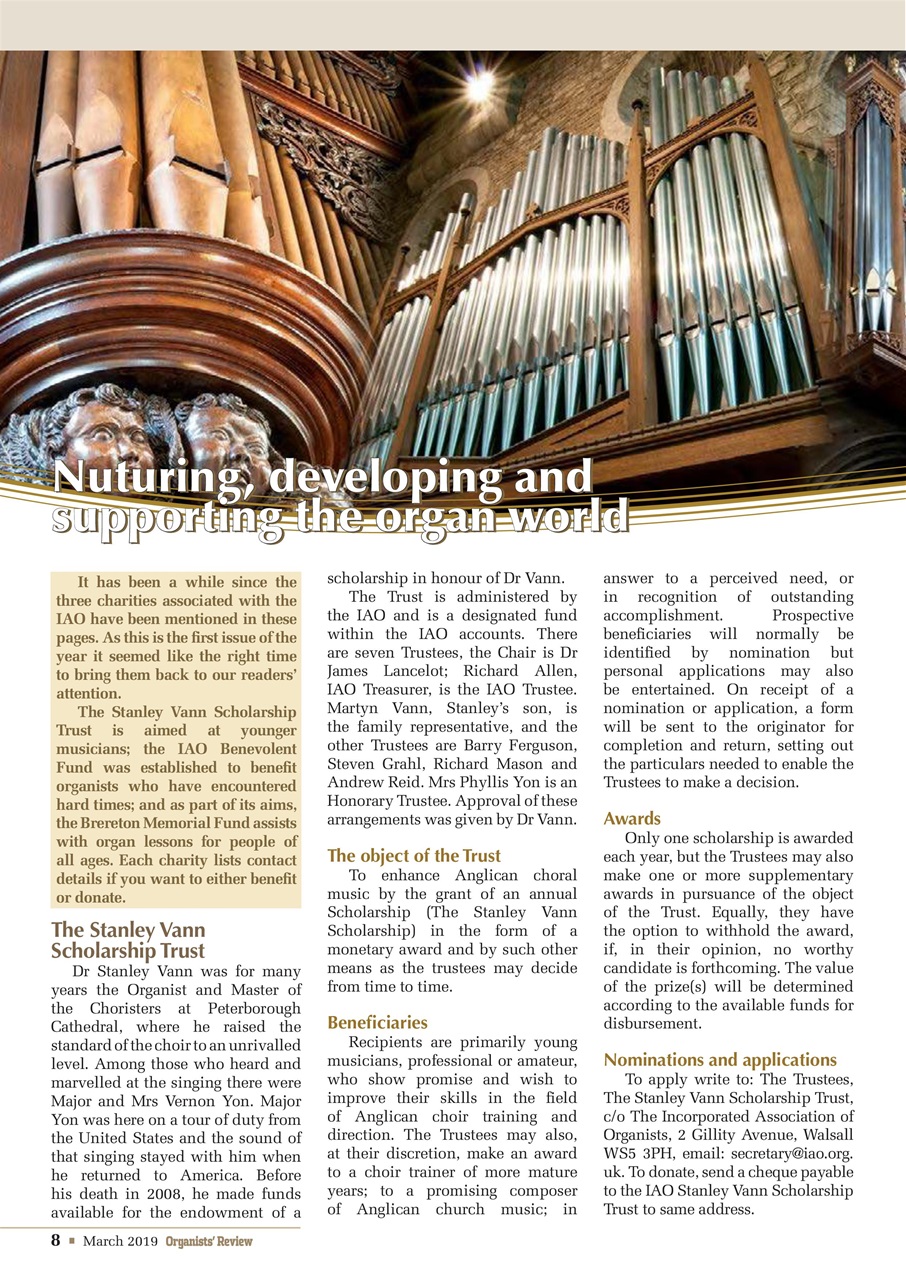 Organists' Review Preview Pages