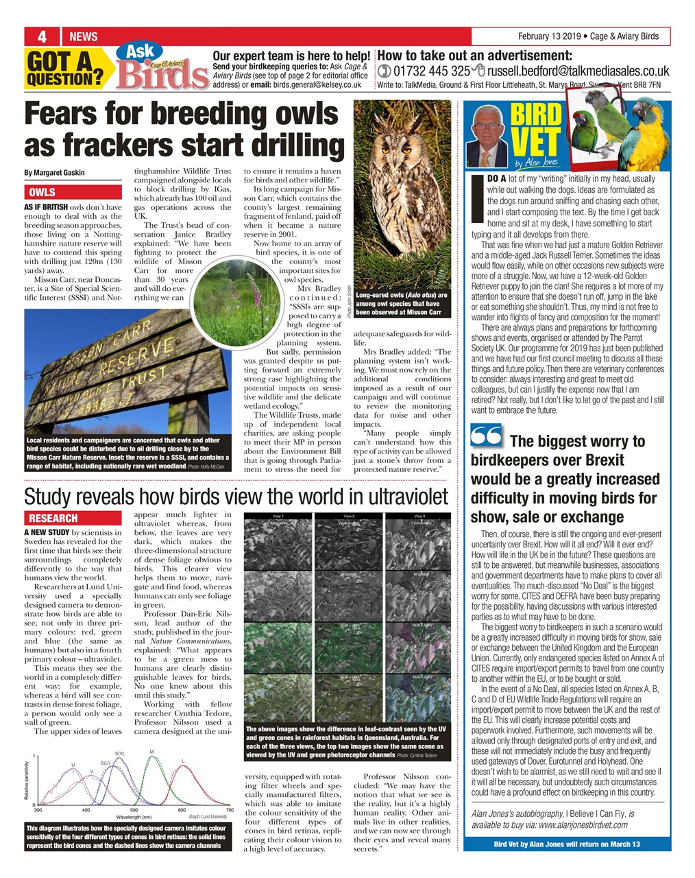 Cage & Aviary Birds Preview Pages