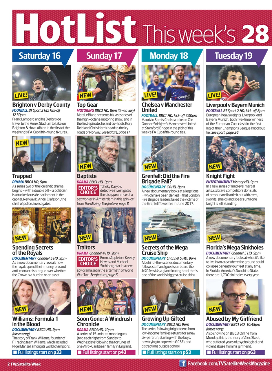 TV & Satellite Week Preview Pages