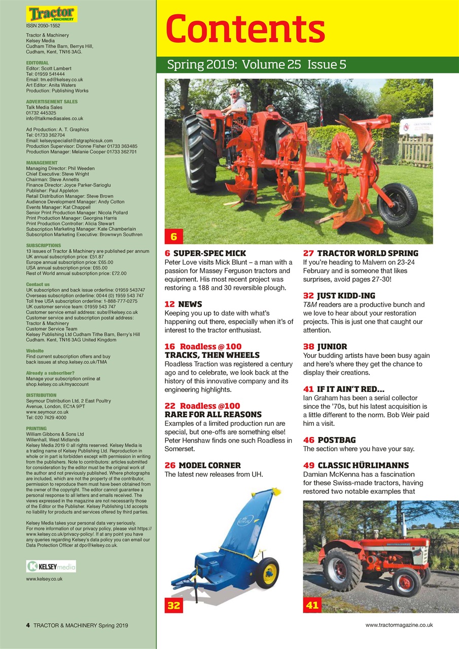 Tractor & Machinery Preview Pages