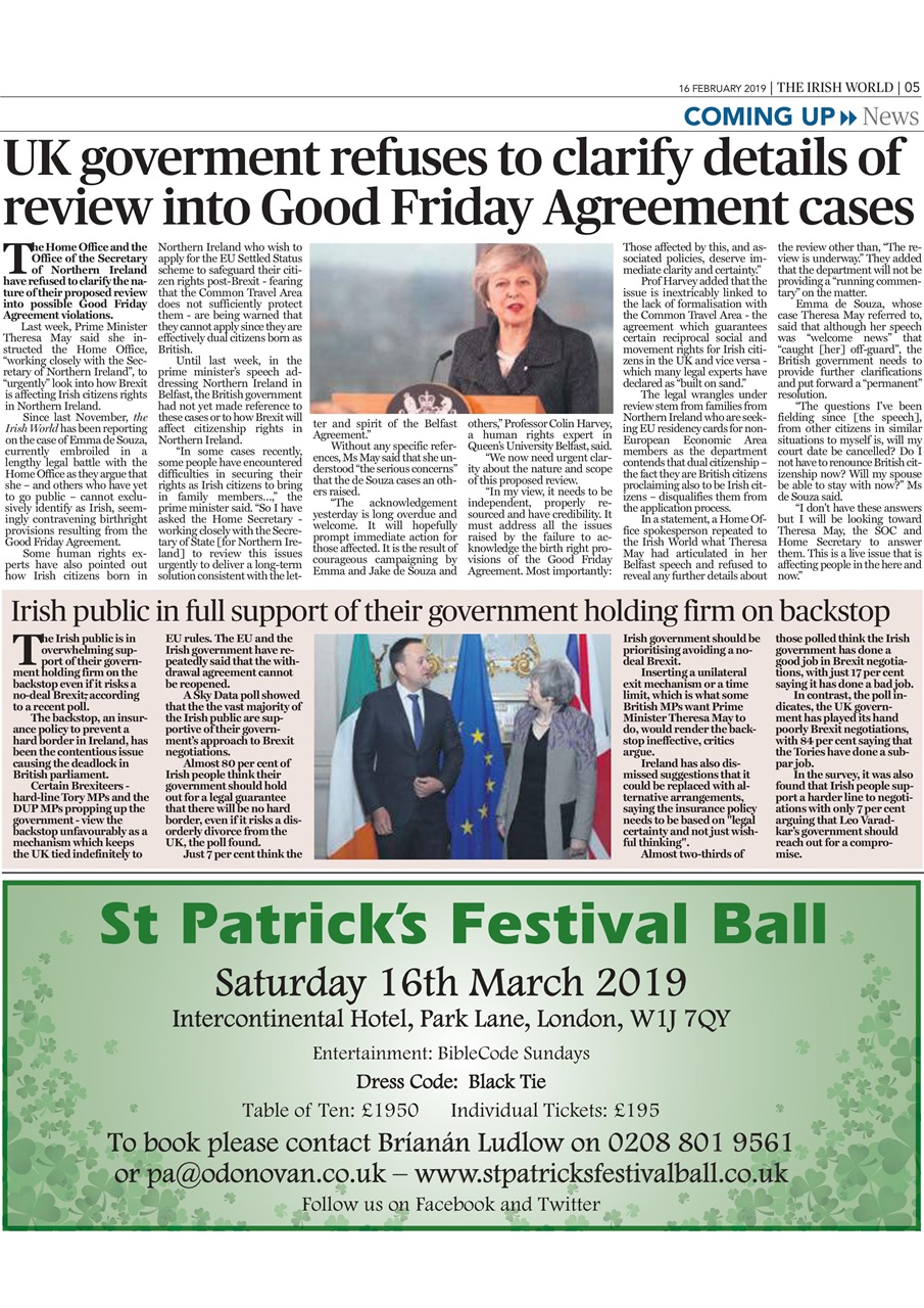 Irish World Preview Pages