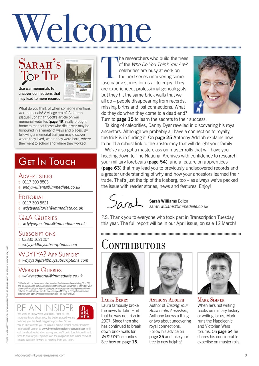 Who Do You Think You Are? Preview Pages