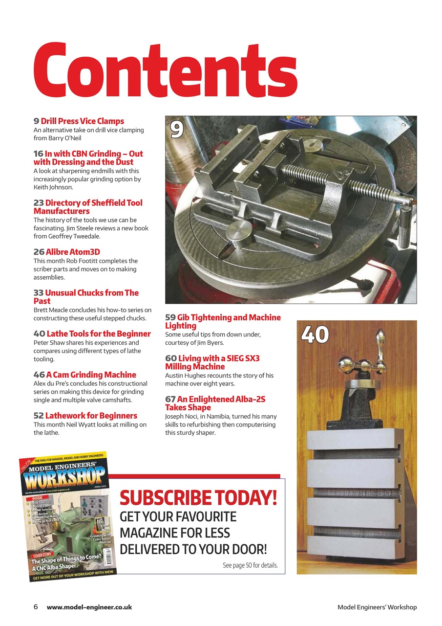 Model Engineer & Workshop Magazine Preview Pages