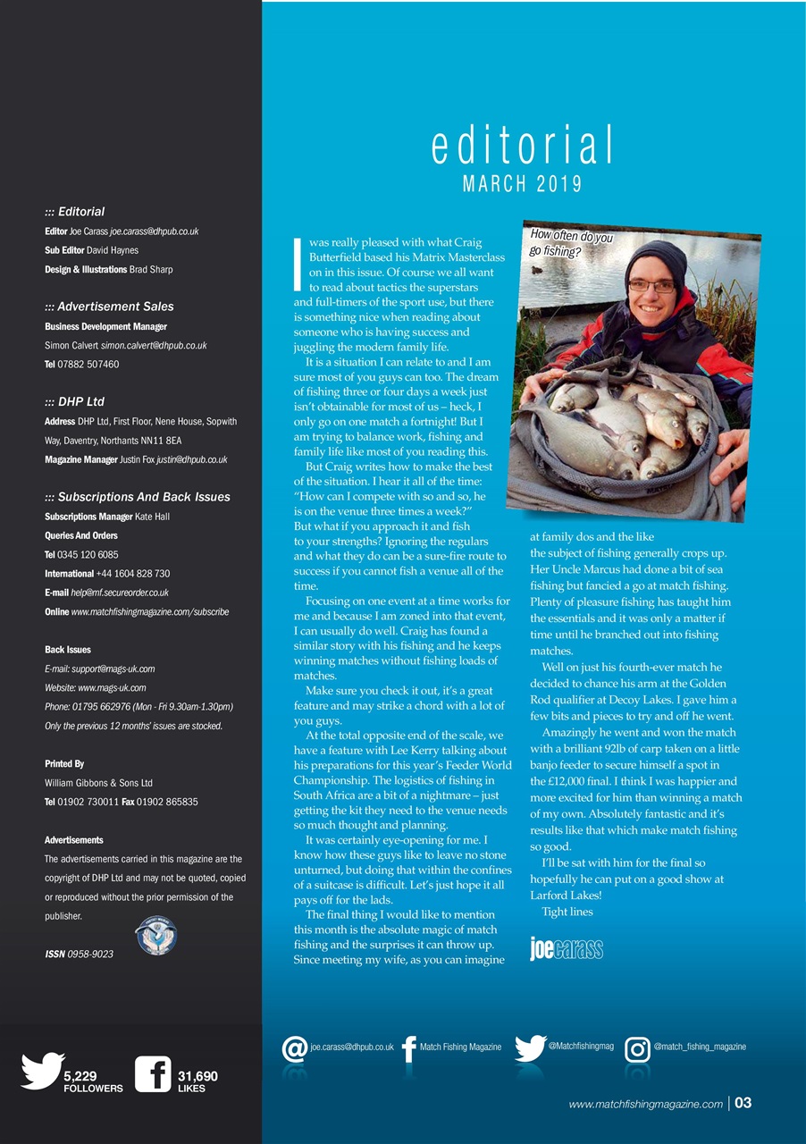 Match Fishing Preview Pages