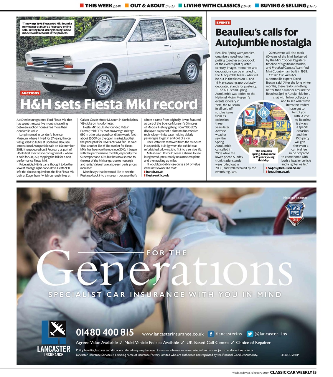 Classic Car Weekly Preview Pages