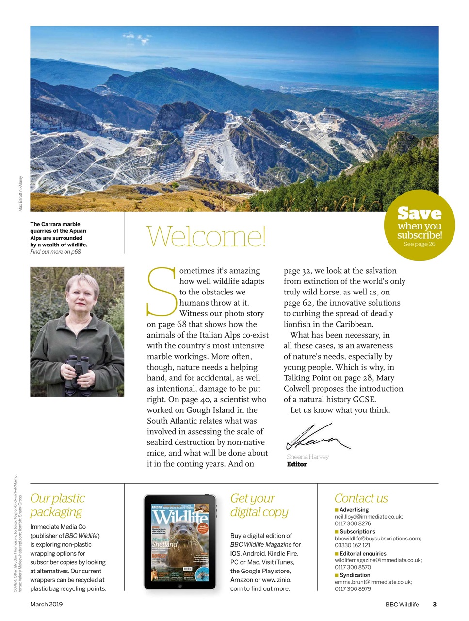 BBC Wildlife Magazine Preview Pages