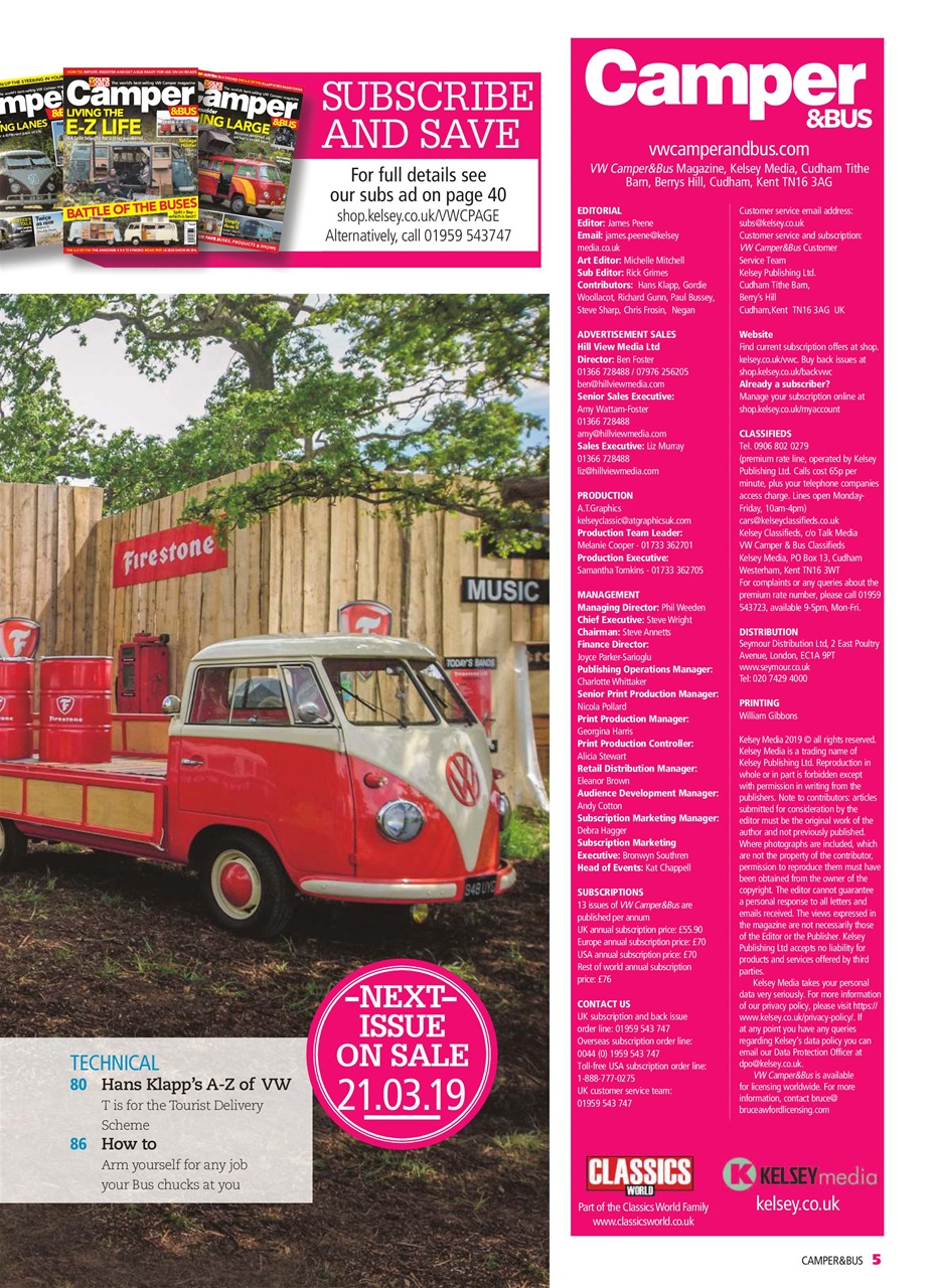 VW Camper Preview Pages