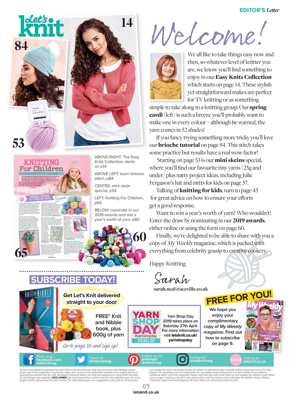 Let's Knit Preview Pages