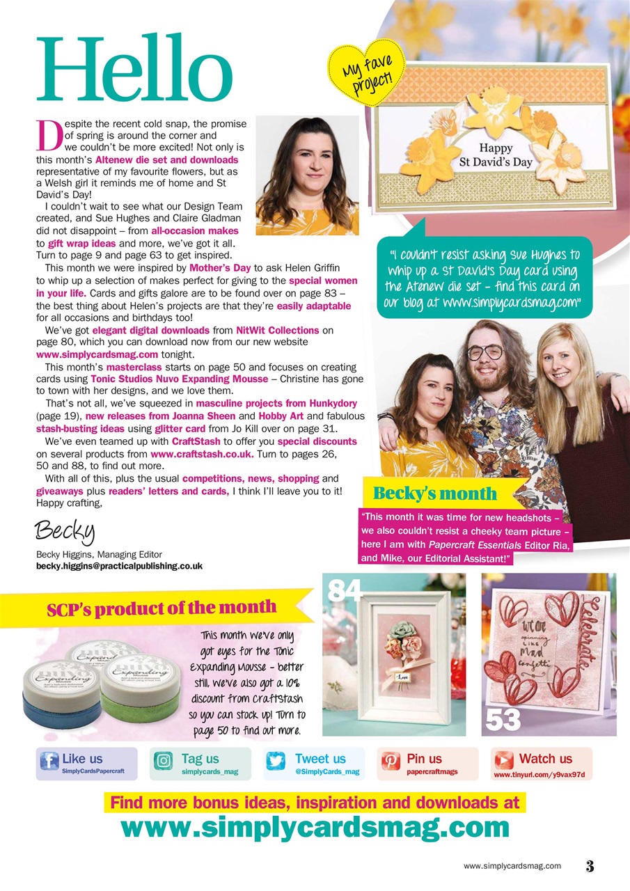 Simply Cards & Papercraft Preview Pages