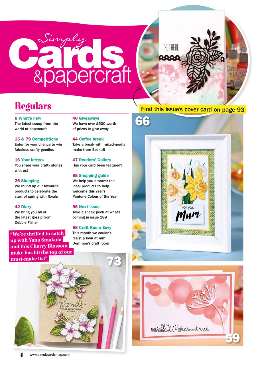 Simply Cards & Papercraft Preview Pages