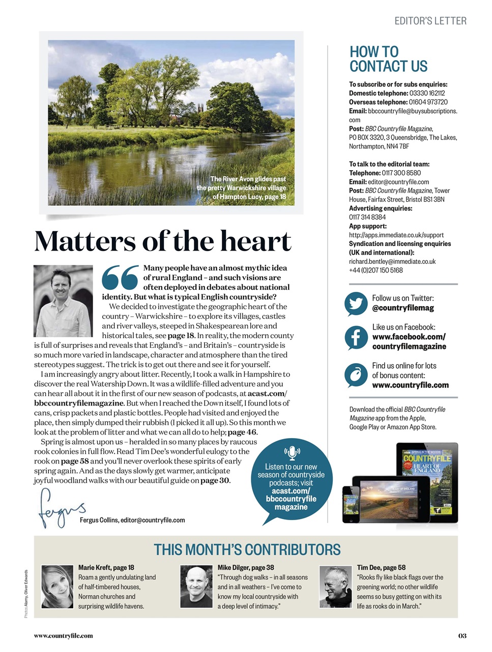 BBC Countryfile Magazine Preview Pages
