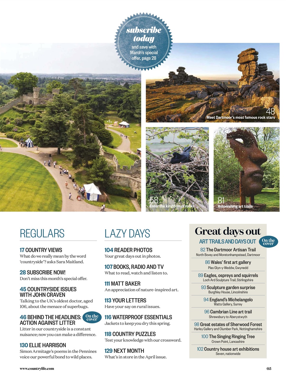 BBC Countryfile Magazine Preview Pages