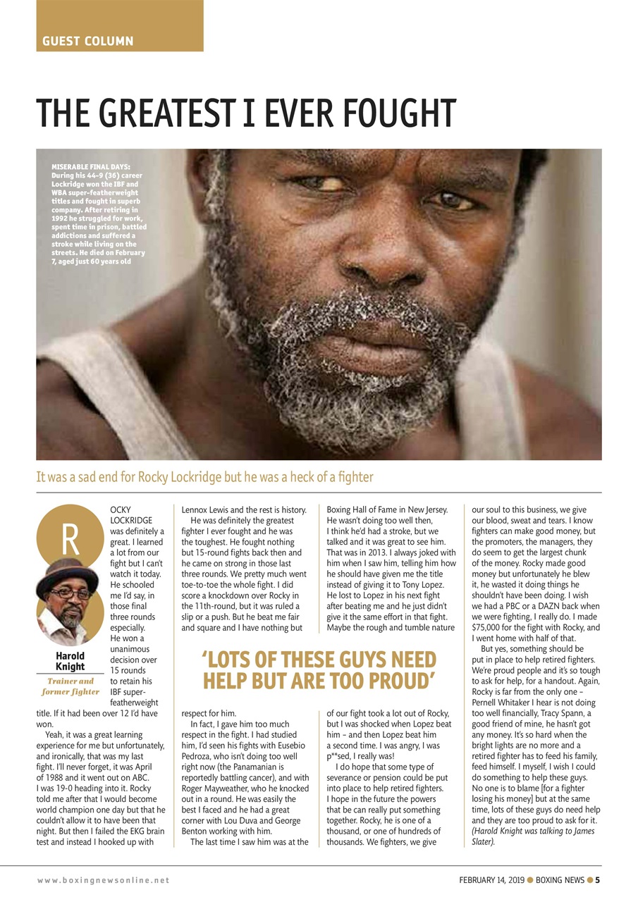 Boxing News Preview Pages