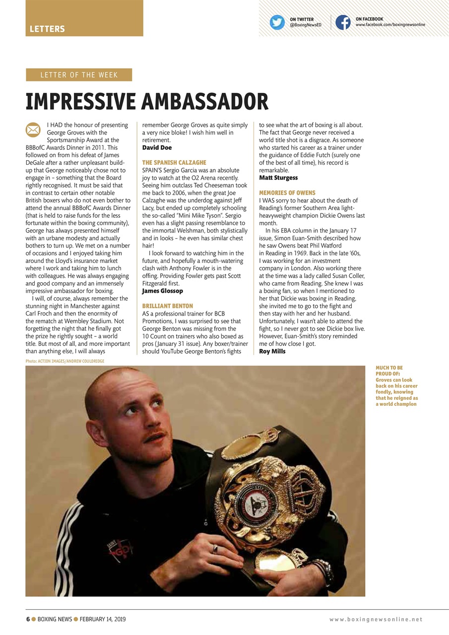 Boxing News Preview Pages