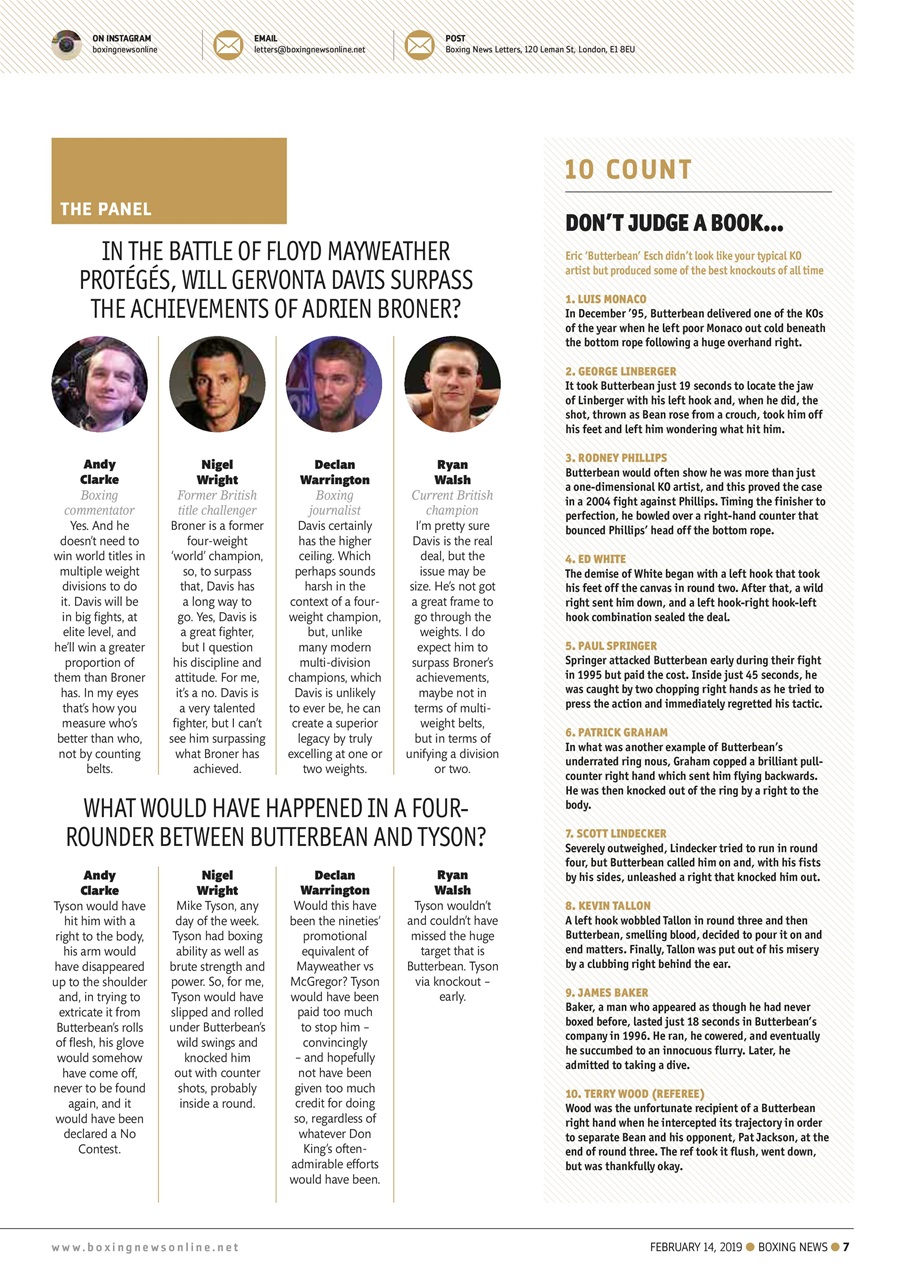 Boxing News Preview Pages