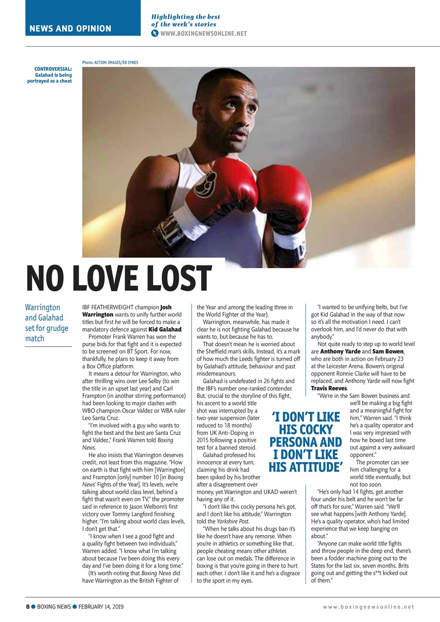 Boxing News Preview Pages