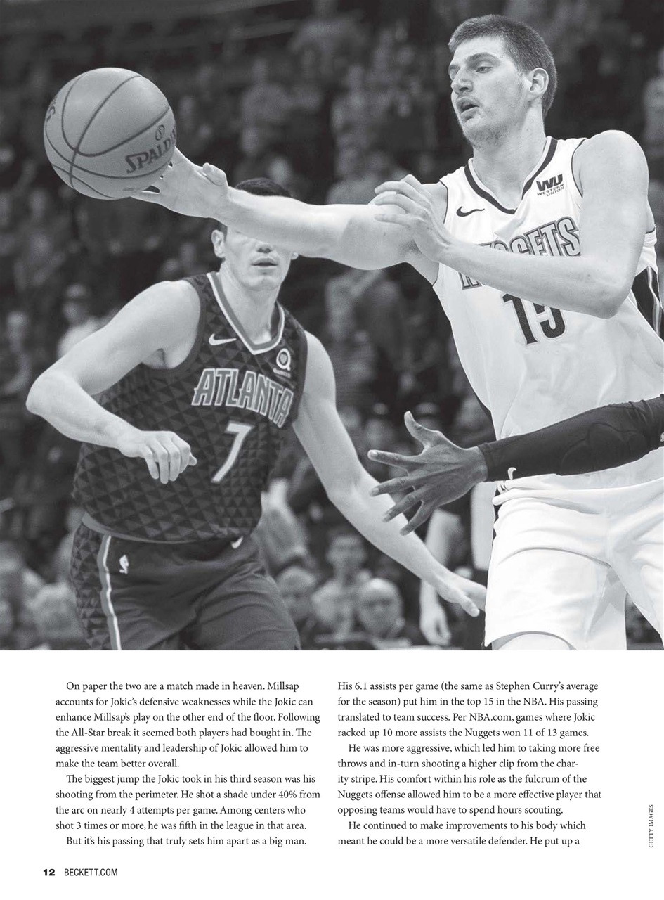 Beckett Basketball Magazine Preview Pages