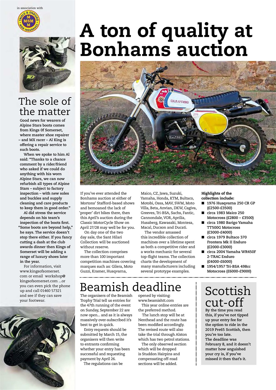 Classic Dirt Bike Preview Pages