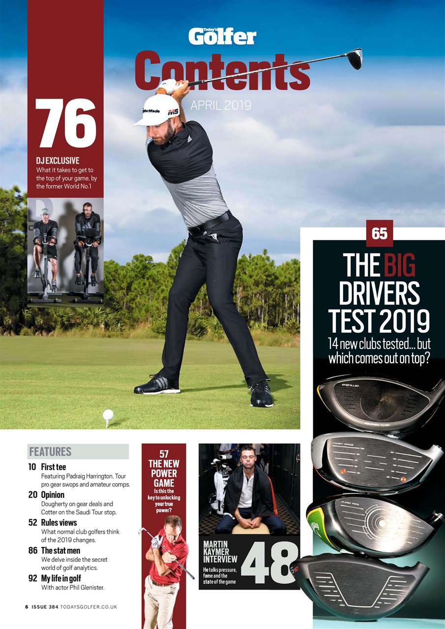 Today's Golfer Preview Pages