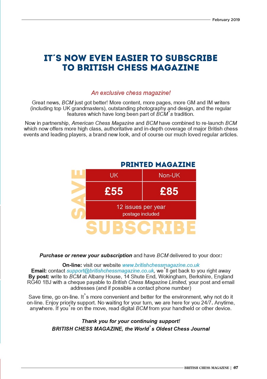 British Chess Magazine Preview Pages