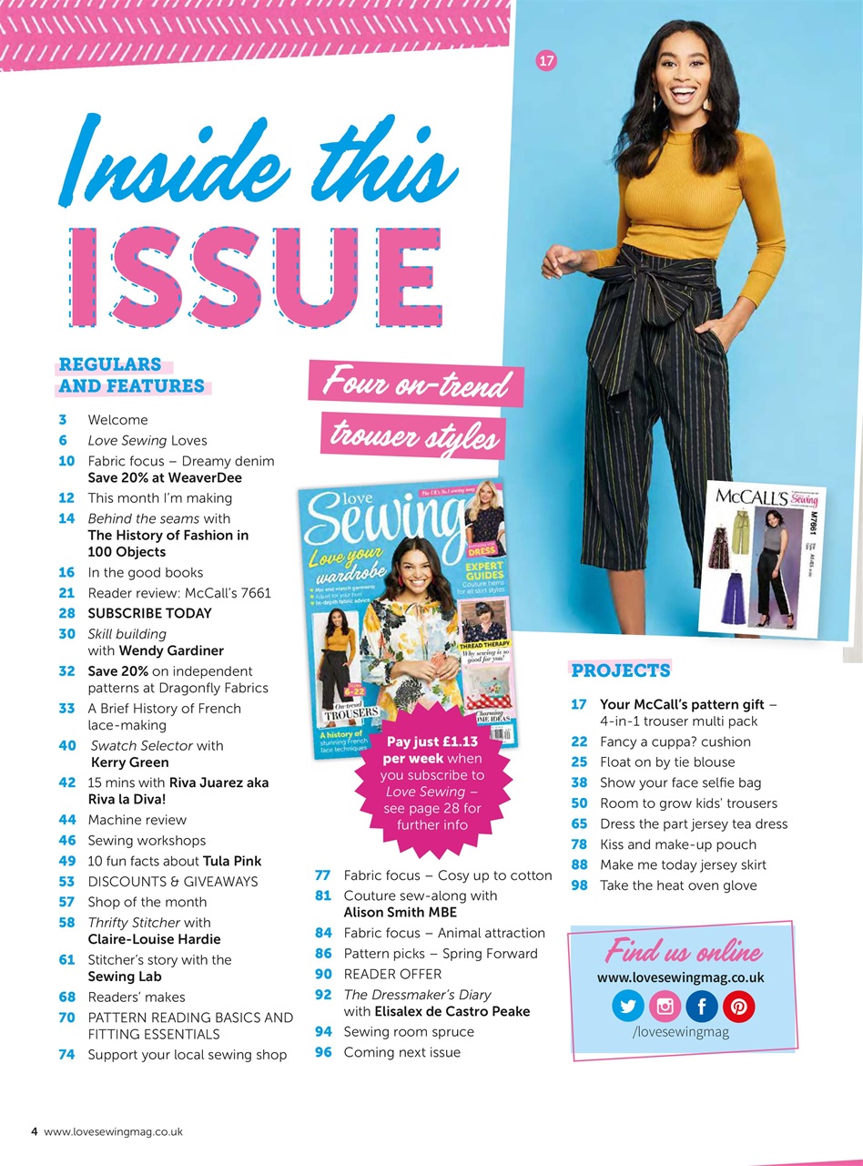 Love Sewing Preview Pages