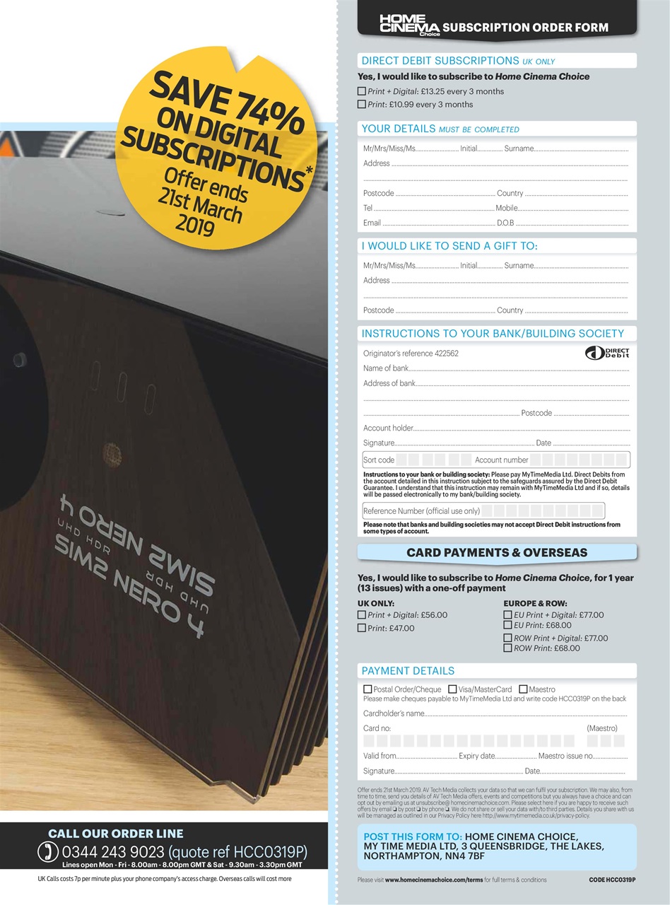 Home Cinema Choice Preview Pages