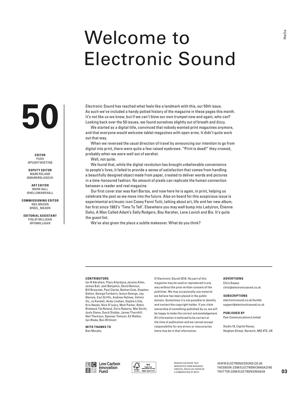 Electronic Sound Preview Pages