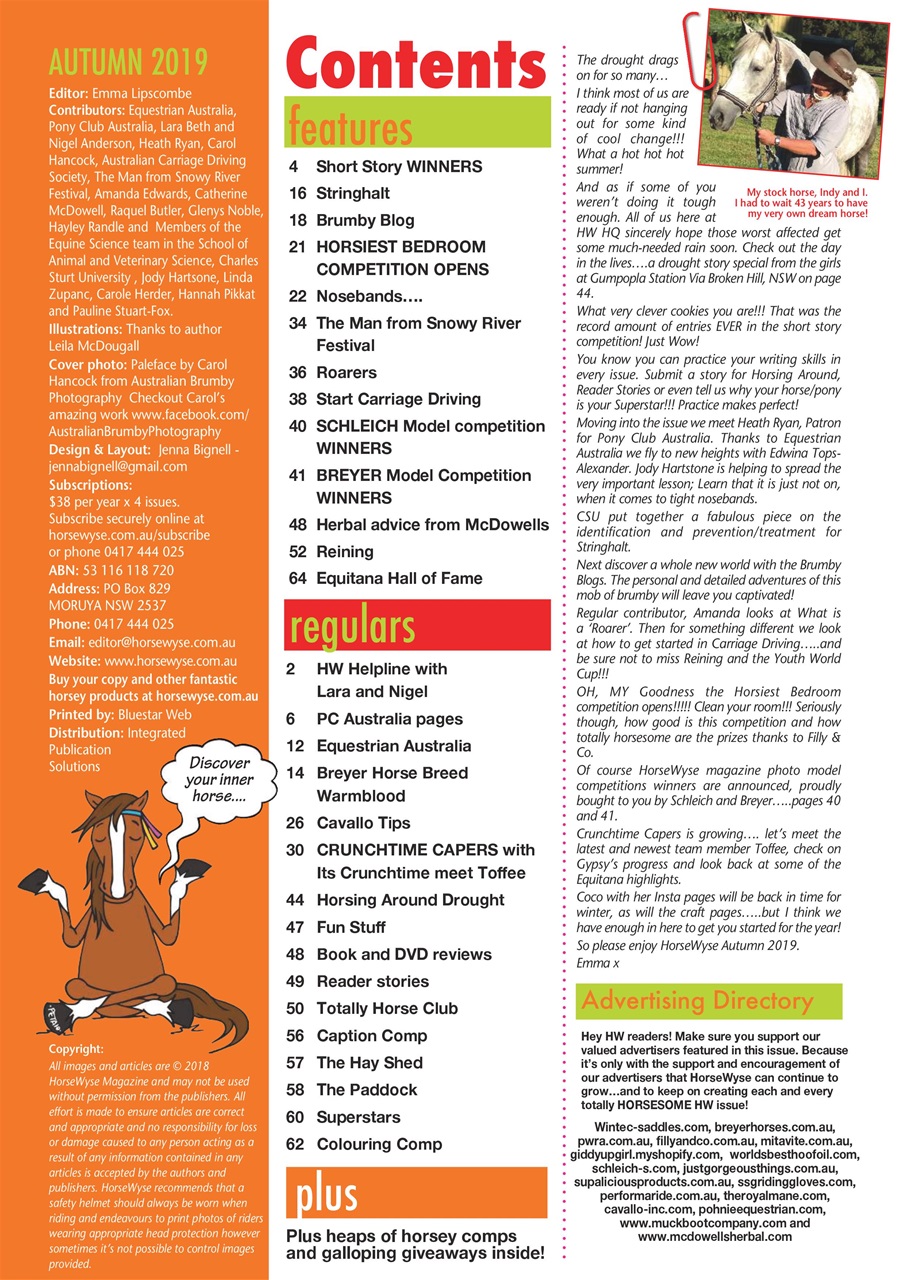 HorseWyse Magazine Preview Pages