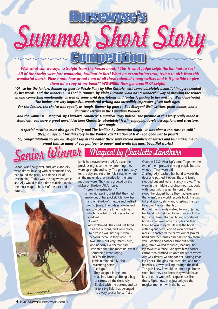 HorseWyse Magazine Preview Pages