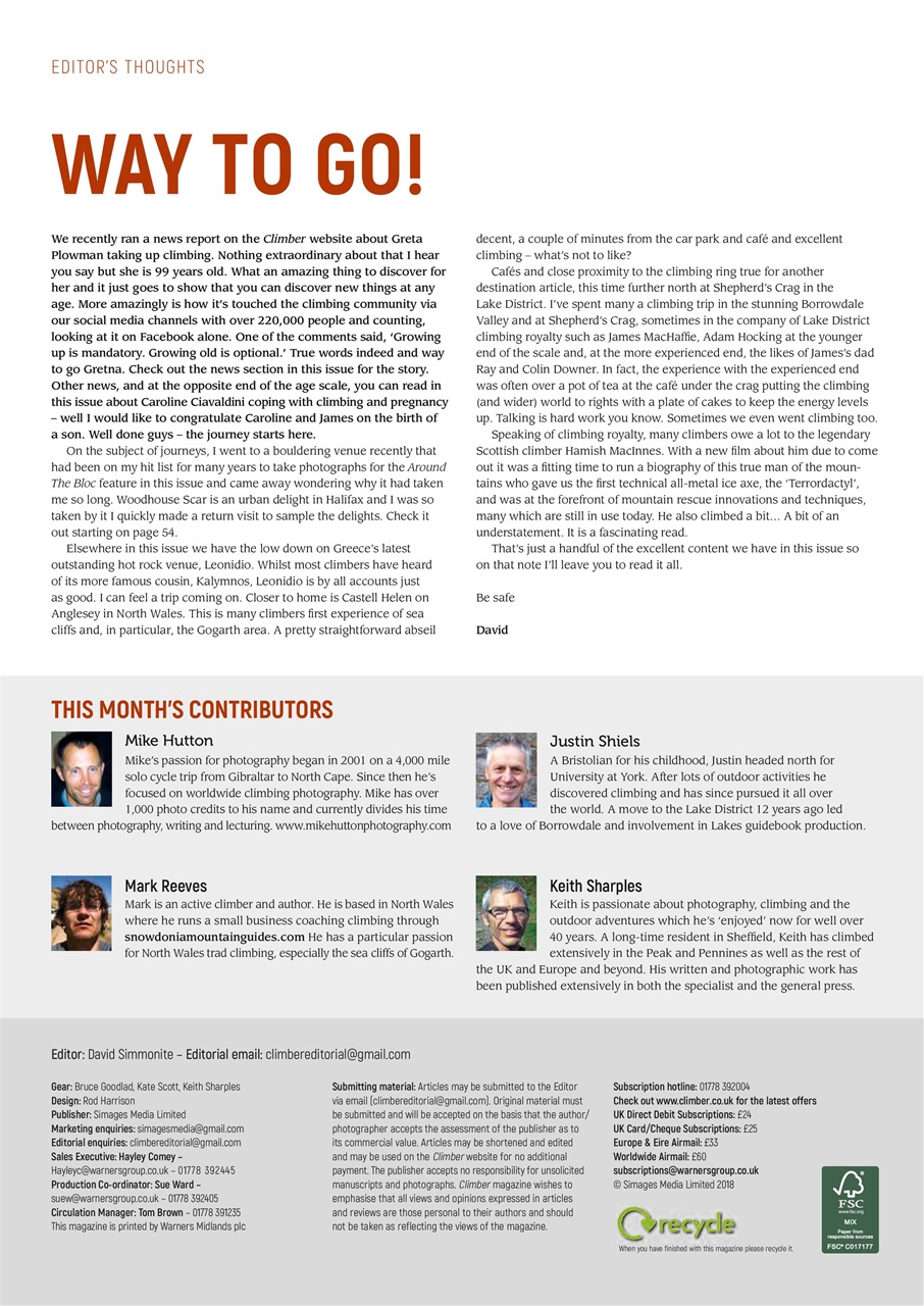 Climber Preview Pages