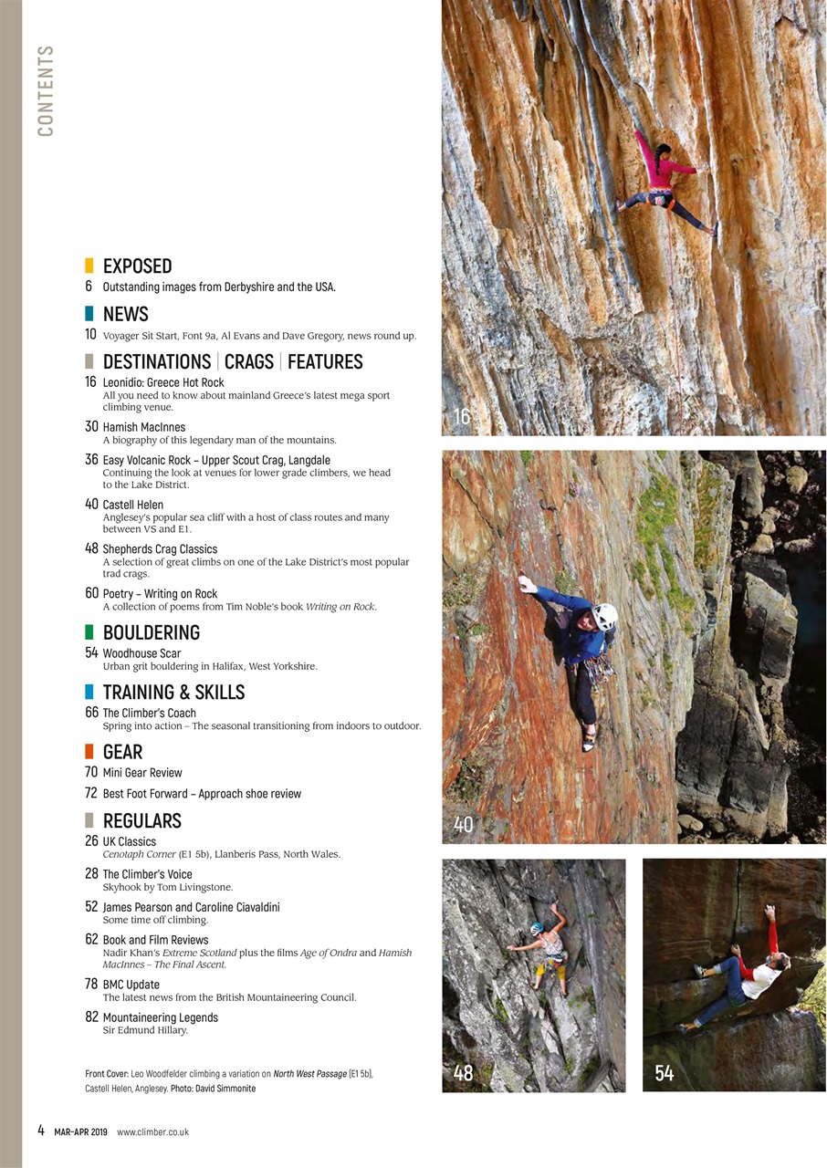 Climber Preview Pages
