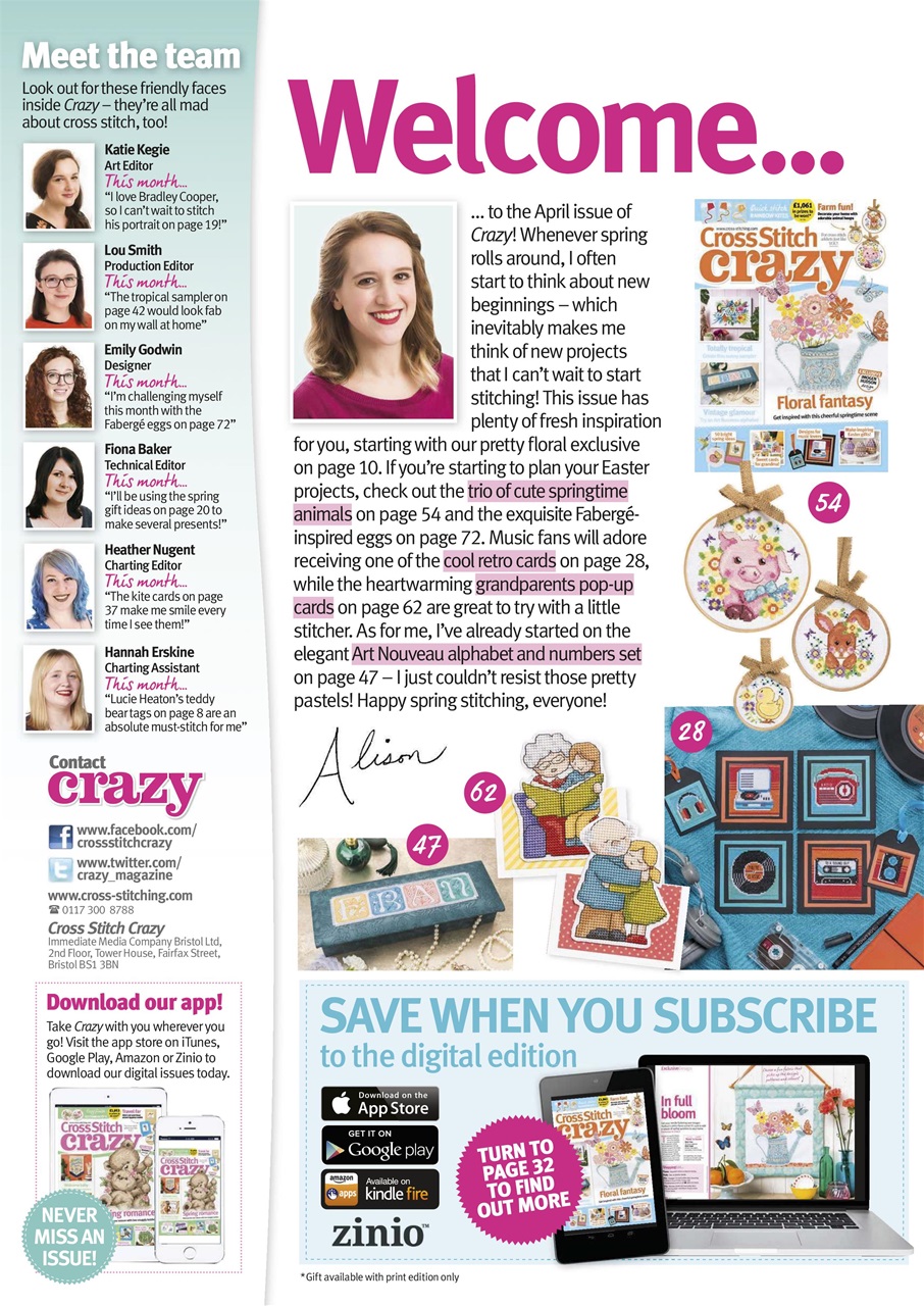 Cross Stitch Crazy Preview Pages