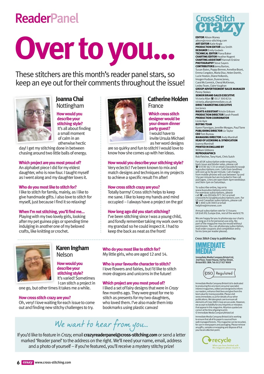 Cross Stitch Crazy Preview Pages