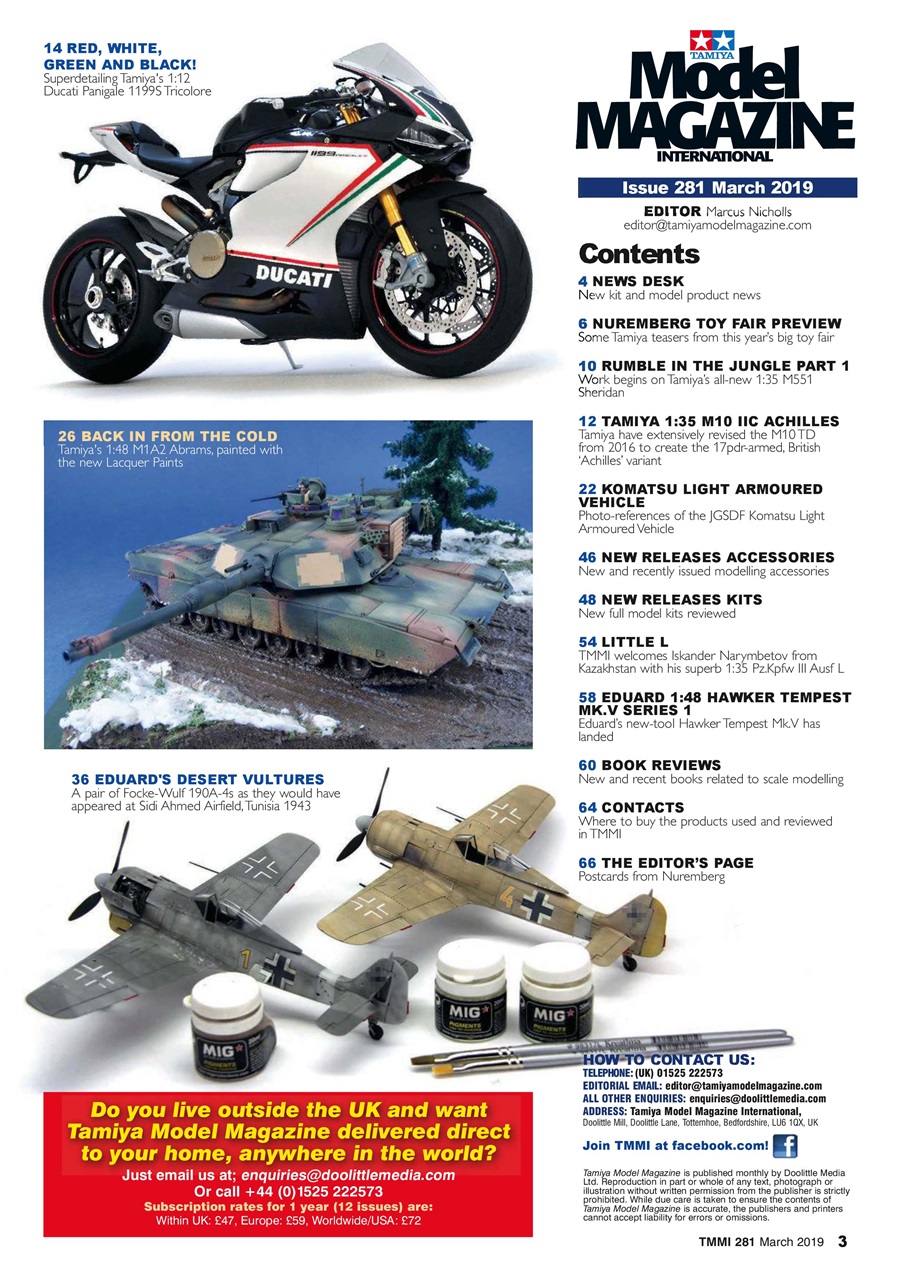 Tamiya Model Magazine Preview Pages