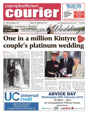 Campbeltown Courier issue 15/02/2019