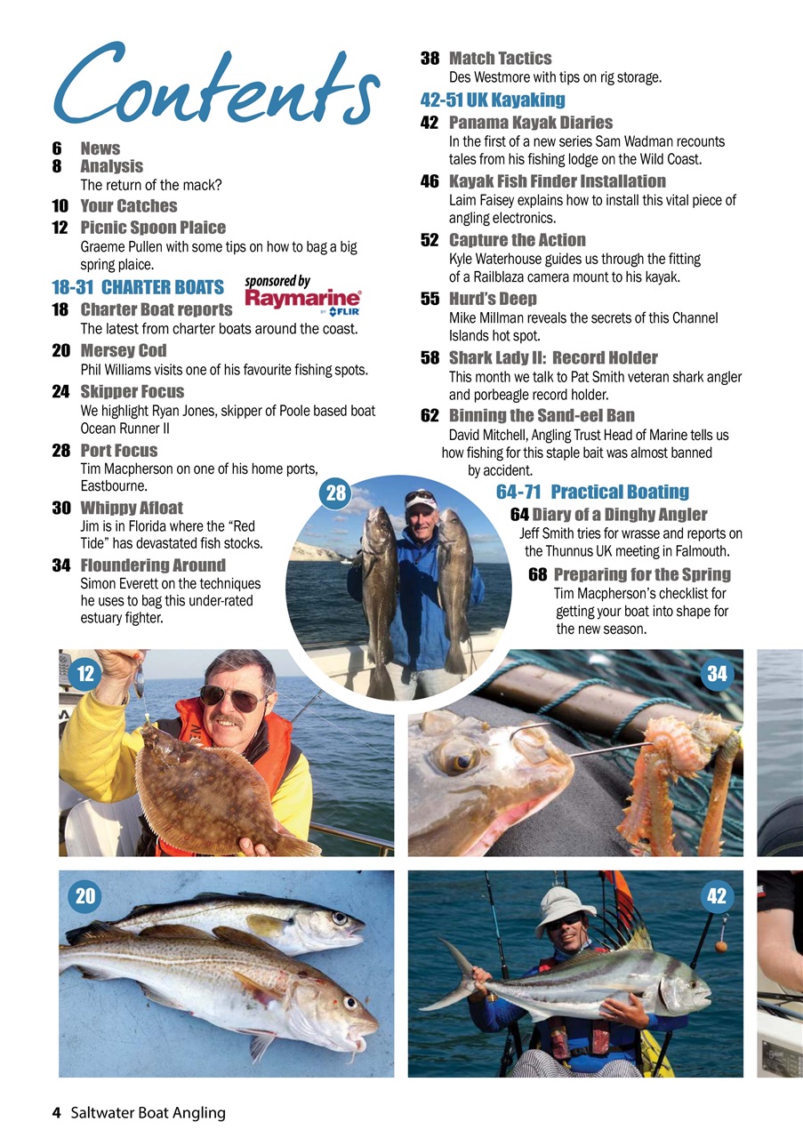 Saltwater Boat Angling Preview Pages