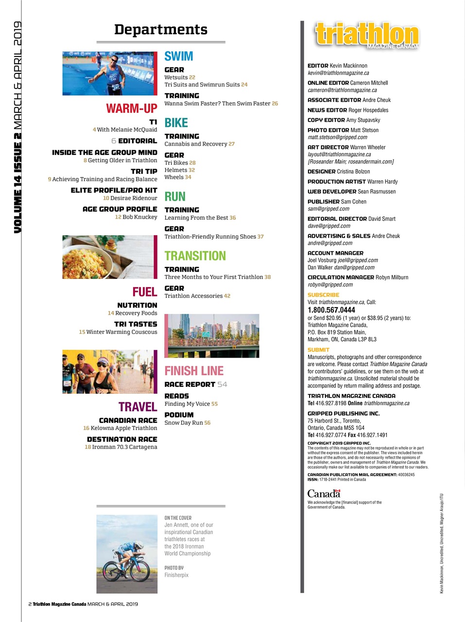 Triathlon Magazine Canada Preview Pages