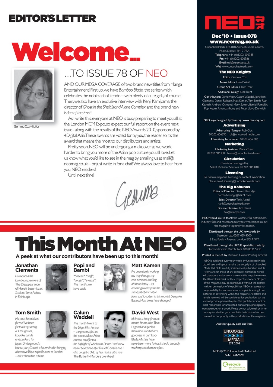 NEO Magazine Preview Pages