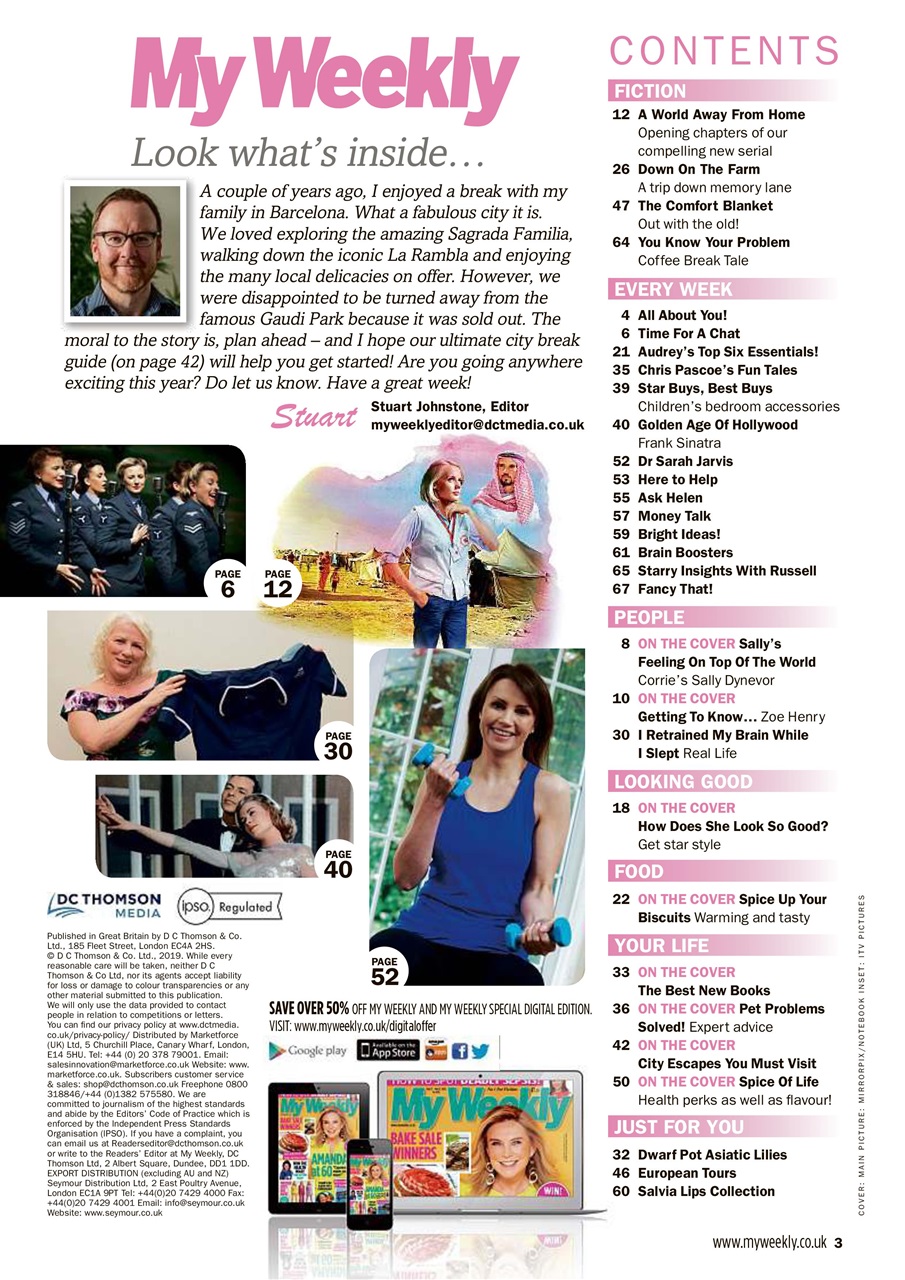 My Weekly Preview Pages