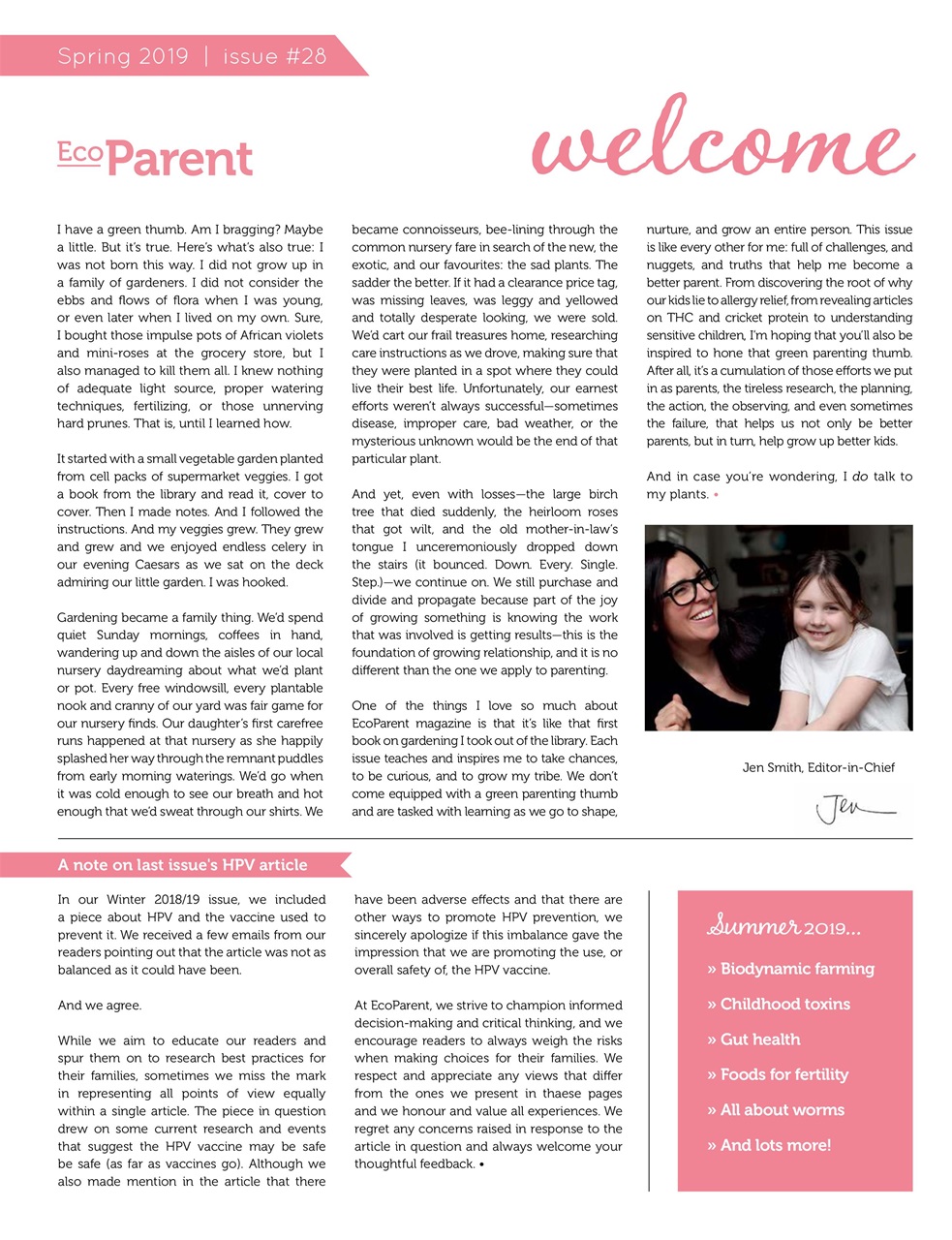 Ecoparent Magazine Preview Pages